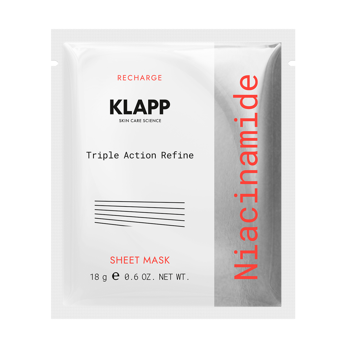 KLAPP Niacinamide Triple Action Refine Sheet Mask