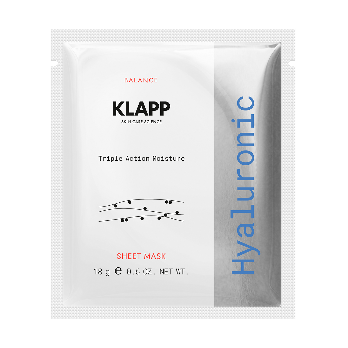 KLAPP Hyaluronic Triple Action Moisture Sheet Mask