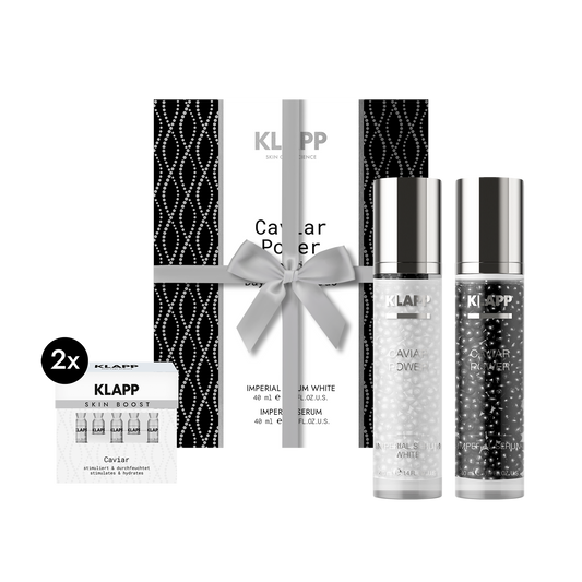 KLAPP Limited XMAS Collection Caviar Power Imperial Day & Night Duo + 2 x Skin Boost Caviar