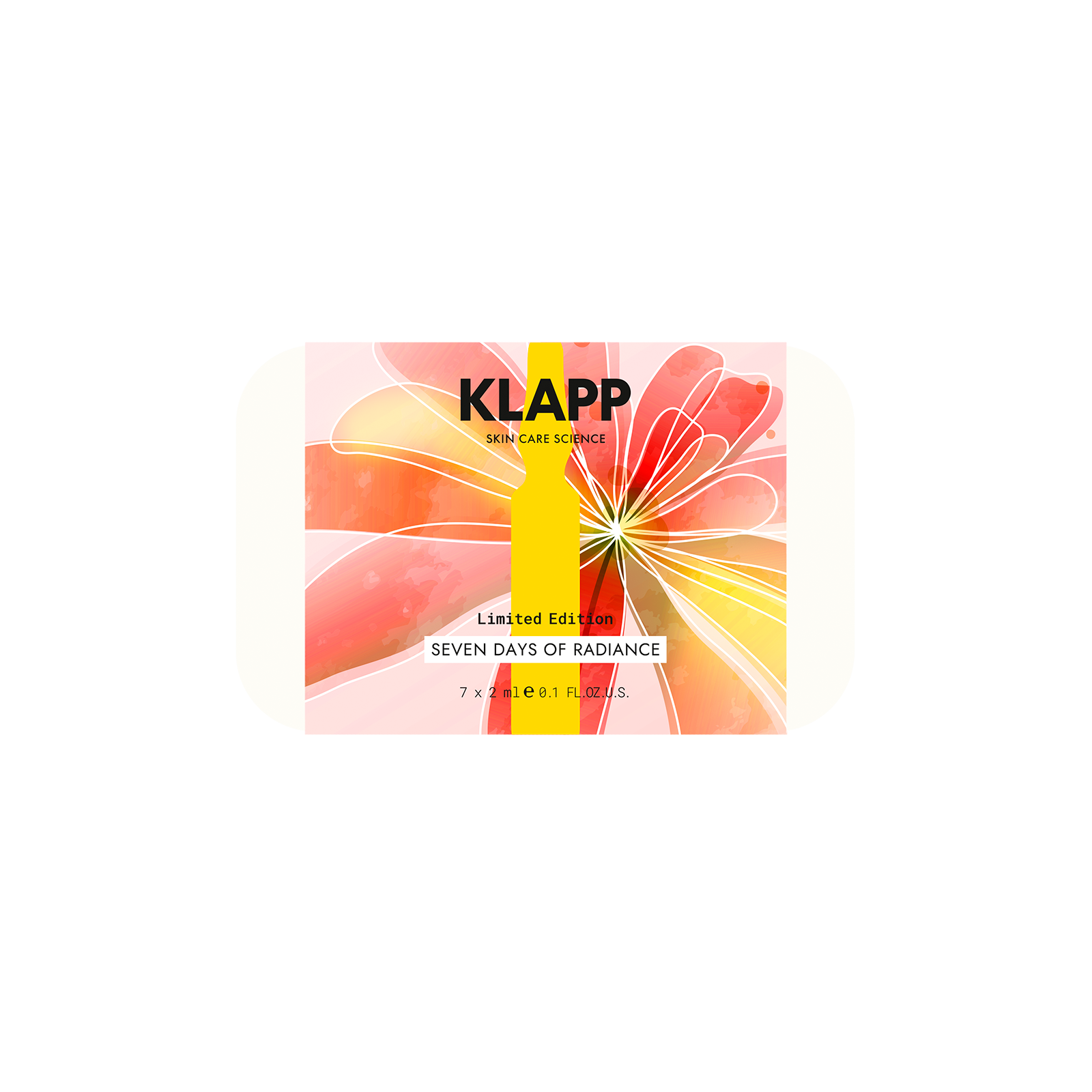 radiant klapprad KLAPP Seven Days of Radiance - Limited Edition ampoule set – KLAPP