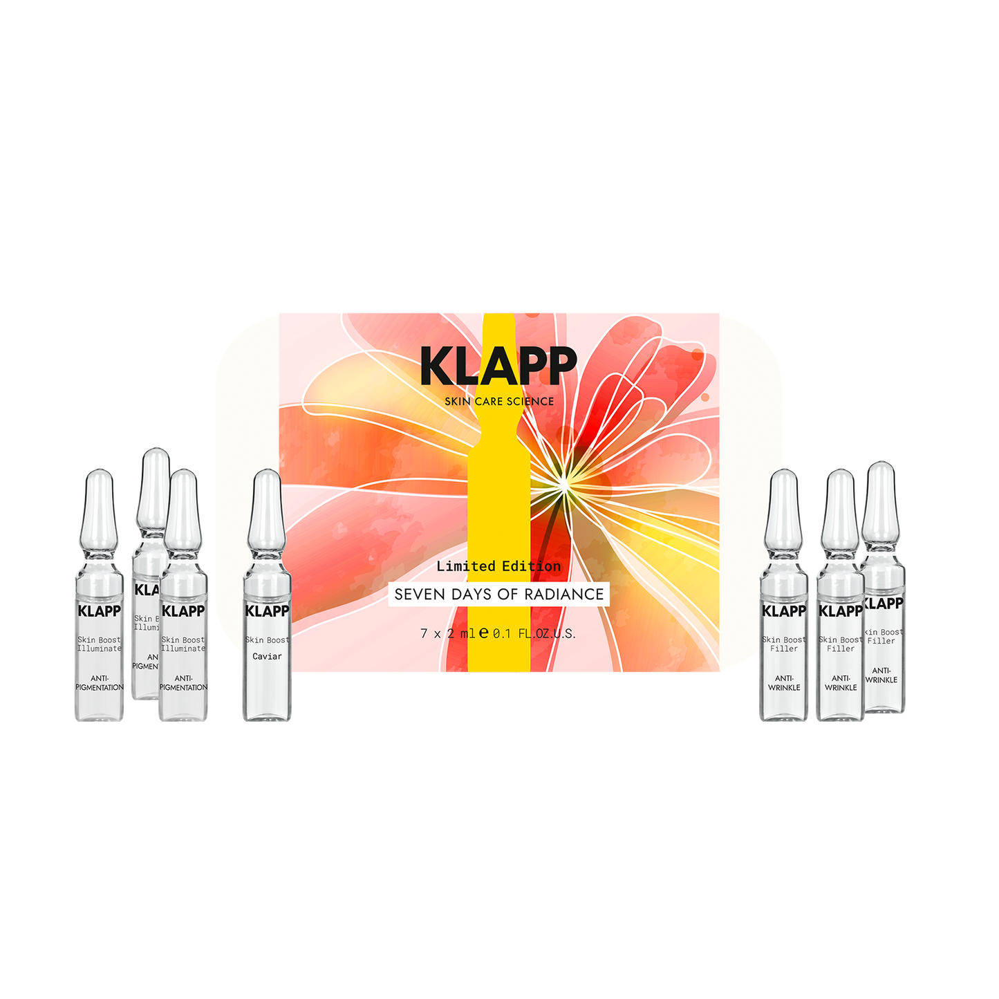 Seven Days of Radiance - Limited Edition ampoule set