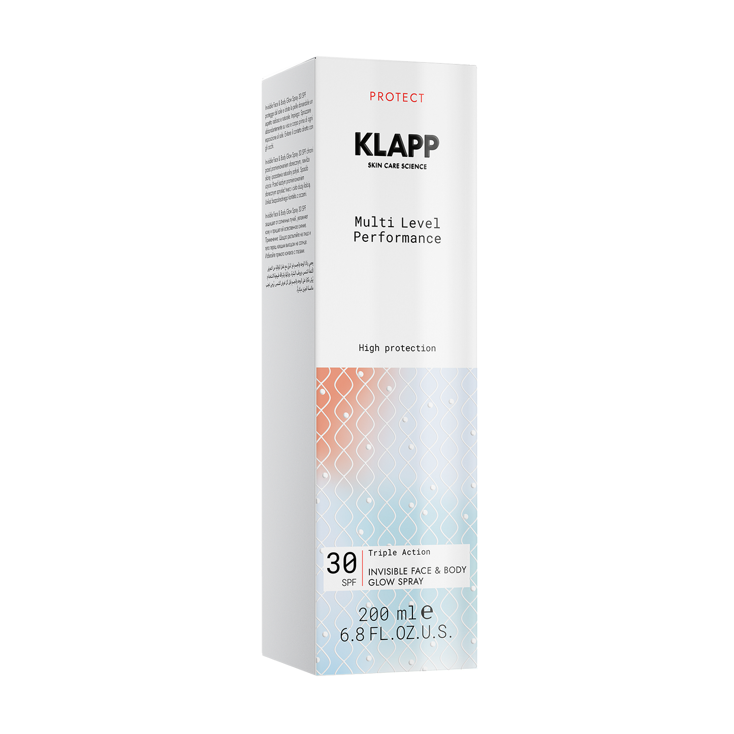 Multi Level Performance Sun Protection Invisible Face & Body Glow Spray SPF 30
