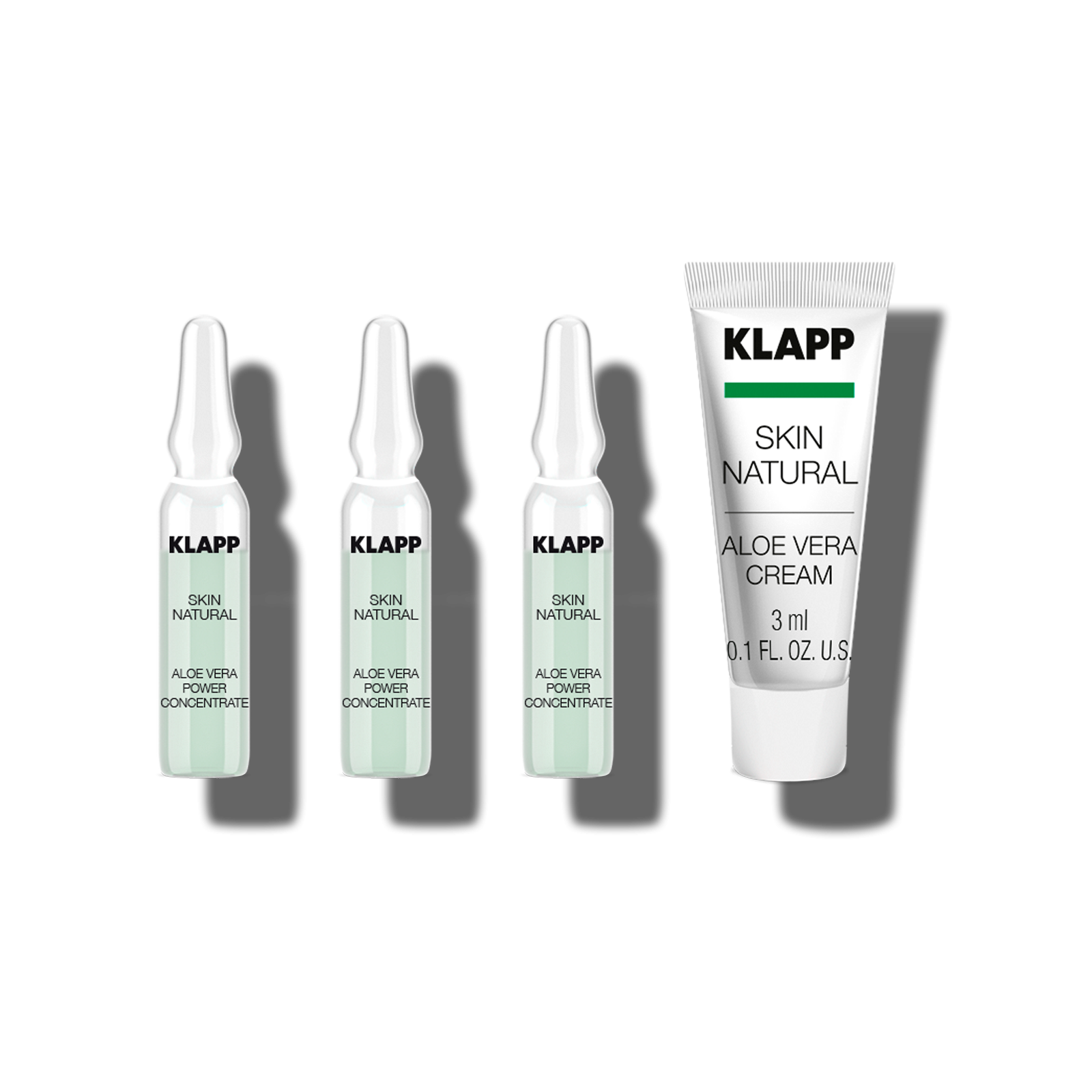 KLAPP Cosmetics - SKIN NATURAL Power Set (3 x 2 ml & 1 x 3 ml)