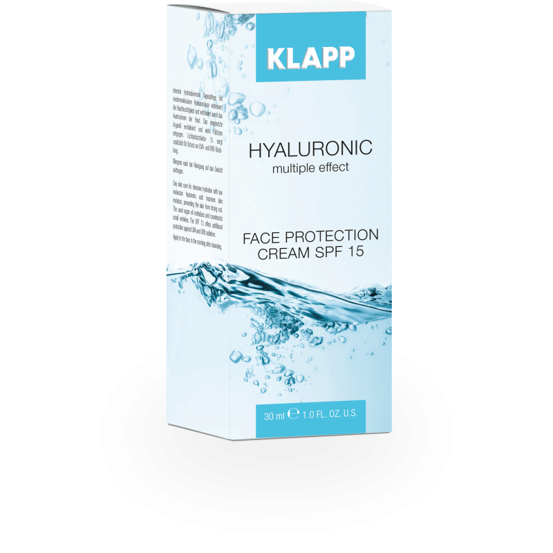 klapp hyaluronic face protection cream spf 15